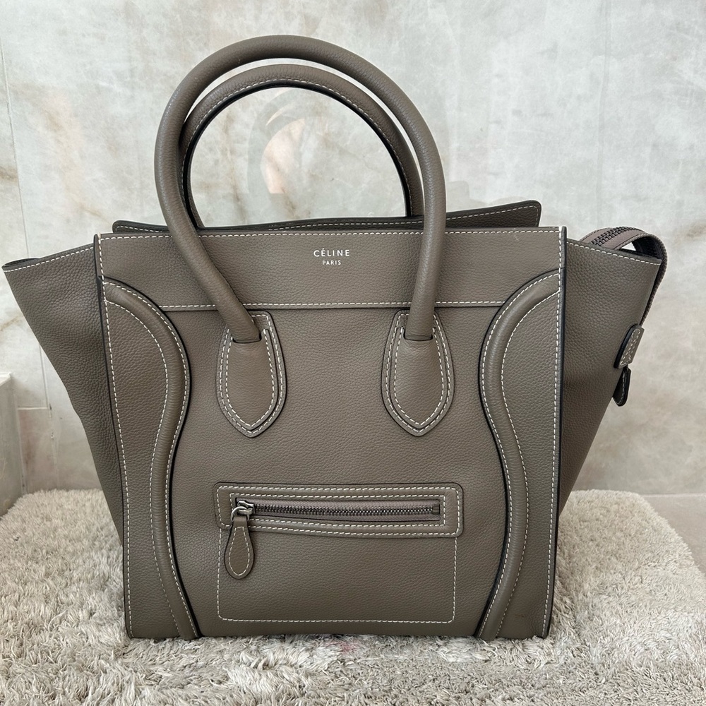 Celine handbag in Greige leather